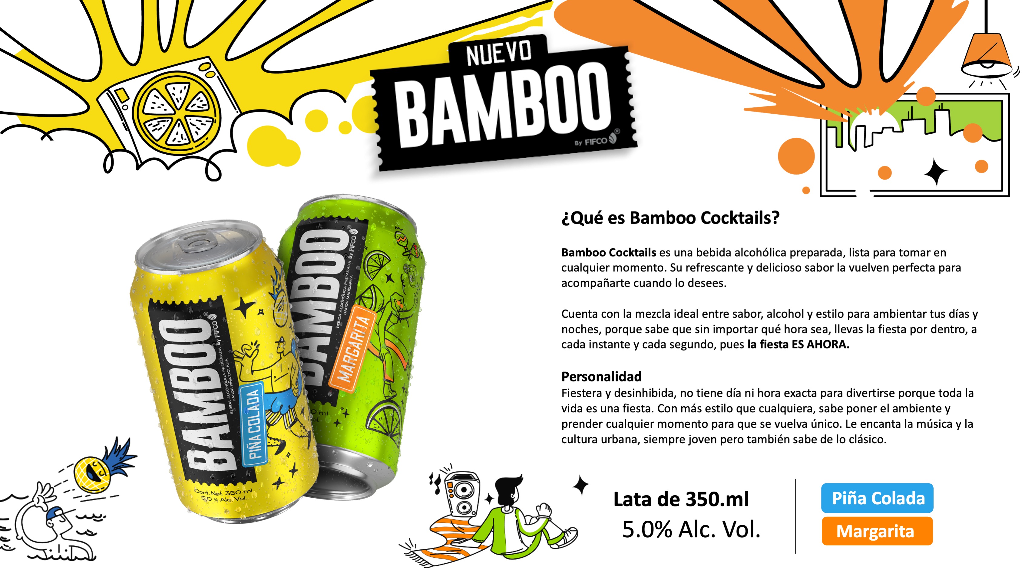 Bamboo trae nuevos integrantes a su familia, piña colada y margarita